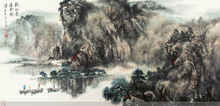 夏柏森国画山水作品