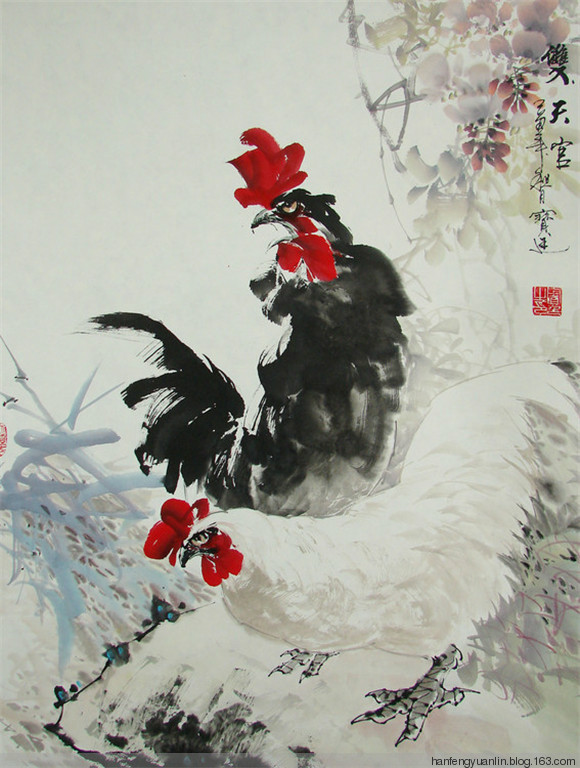 霍宝廷国画花鸟作品