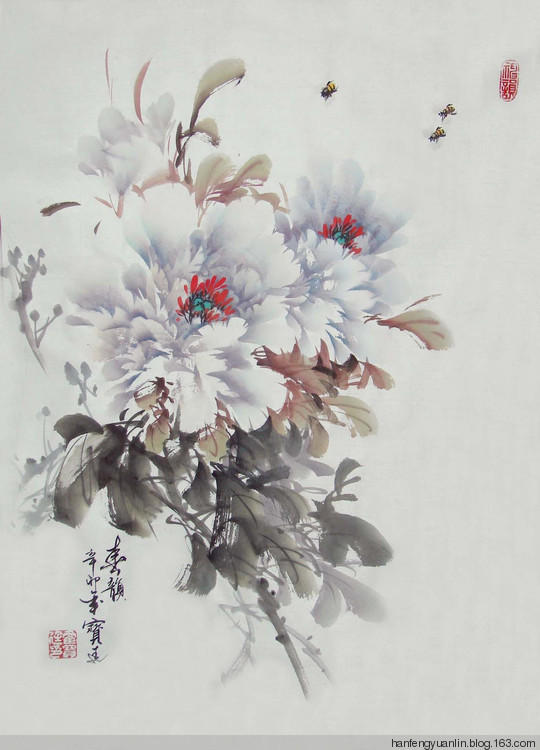 霍宝廷国画花鸟作品