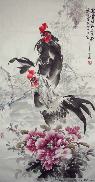霍宝廷国画花鸟作品
