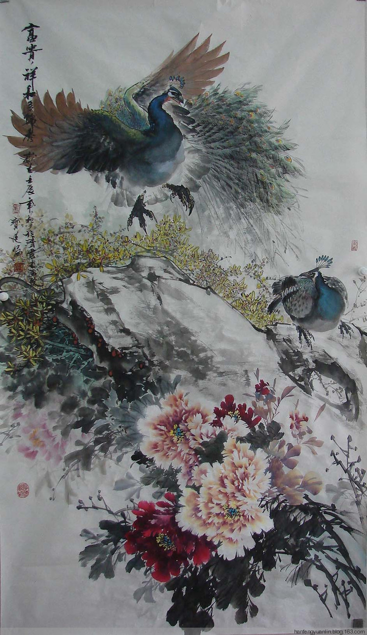 霍宝廷国画花鸟作品
