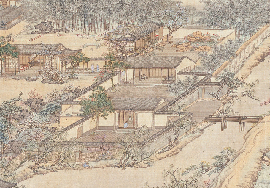 袁江国画山水:东园图卷