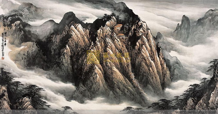 施云翔国画山水作品