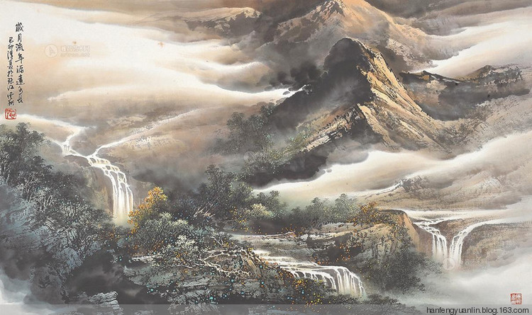 施云翔国画山水作品