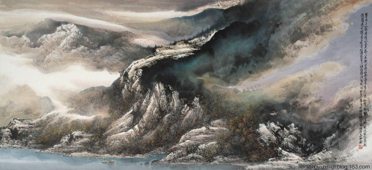 施云翔国画山水作品