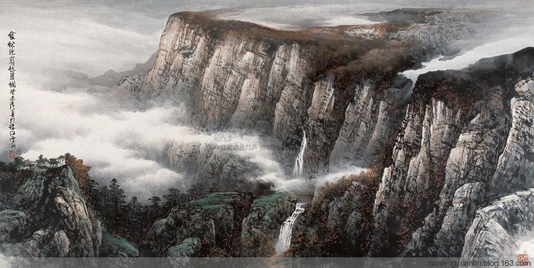 施云翔国画山水作品