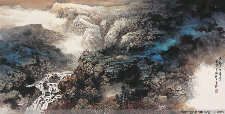 施云翔国画山水作品