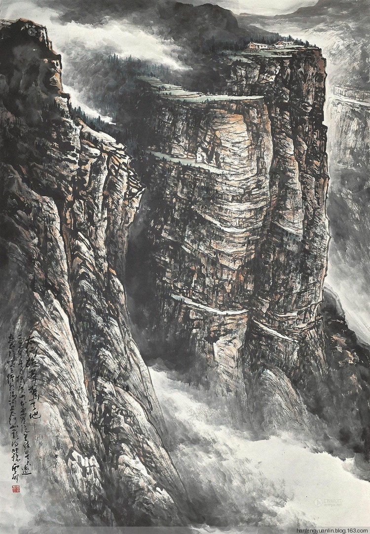施云翔国画山水作品