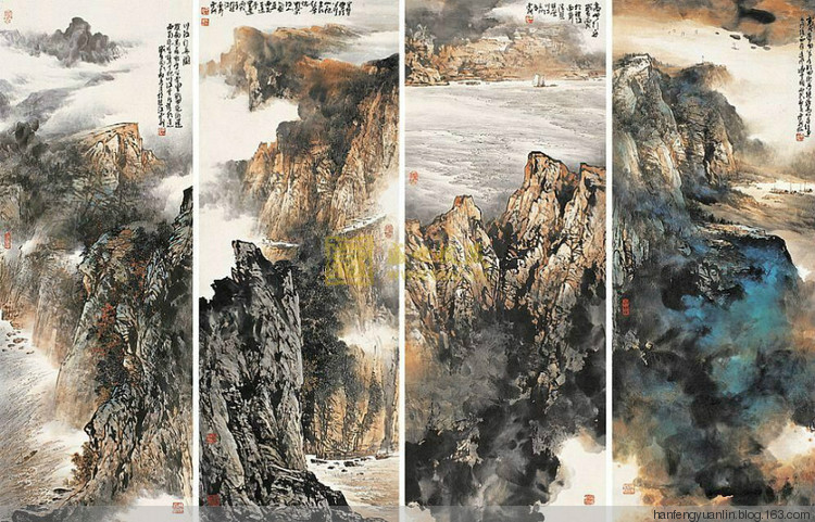 施云翔国画山水作品