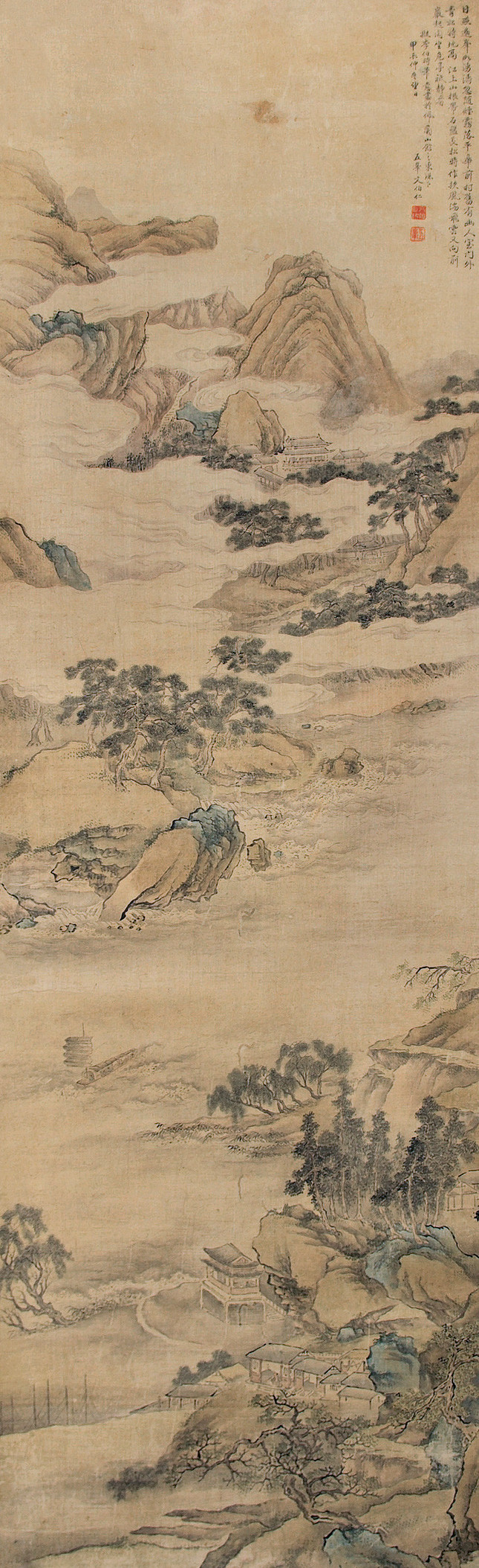 文伯仁国画山水作品