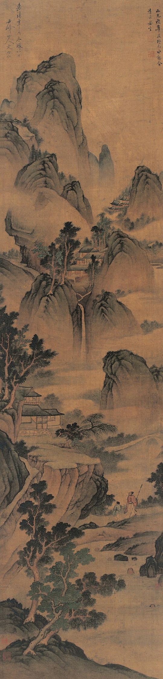 文伯仁国画山水作品