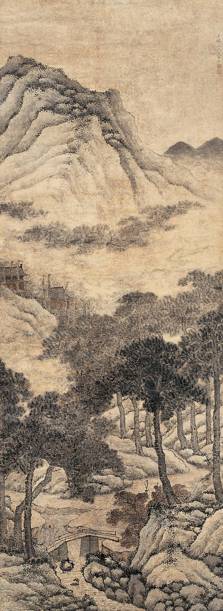 文伯仁国画山水作品