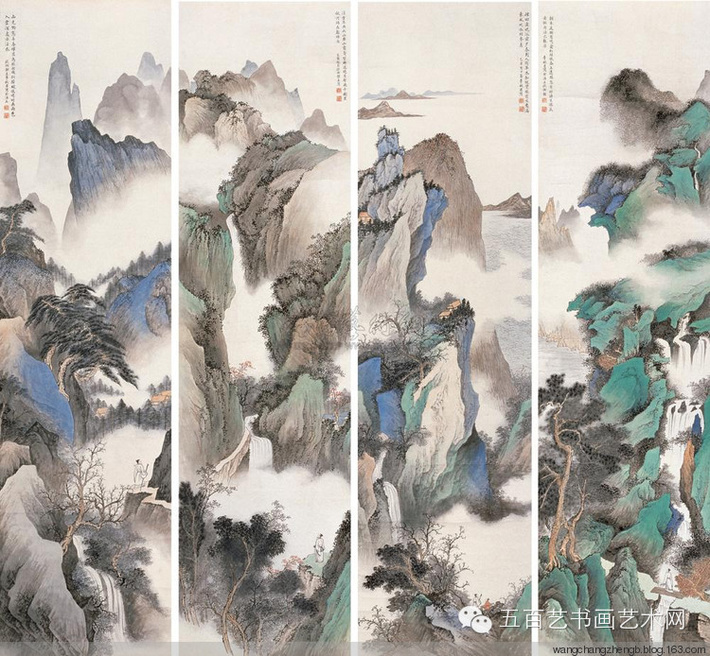 李秋君国画山水作品