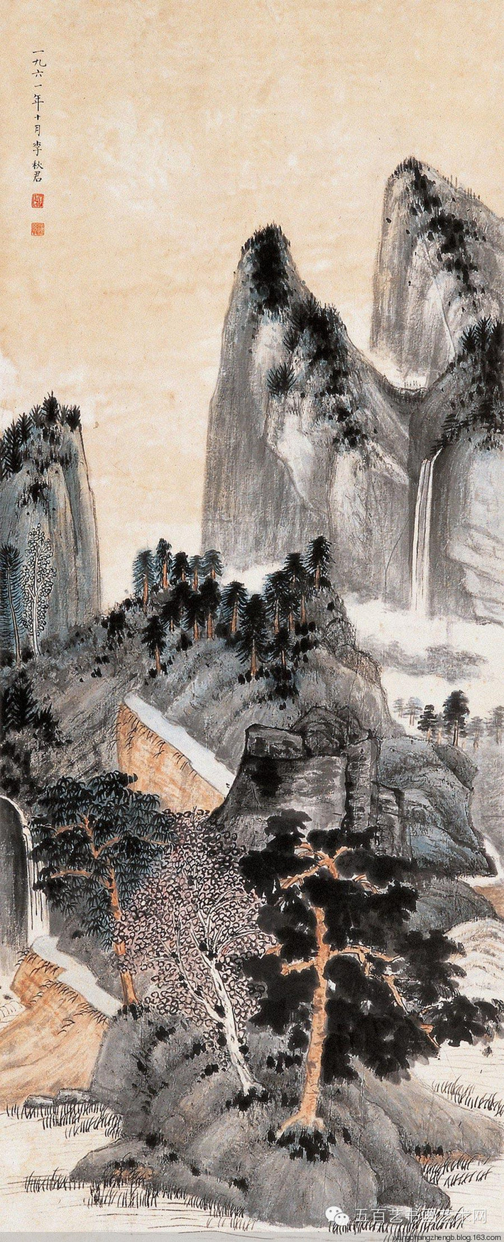 李秋君国画山水作品