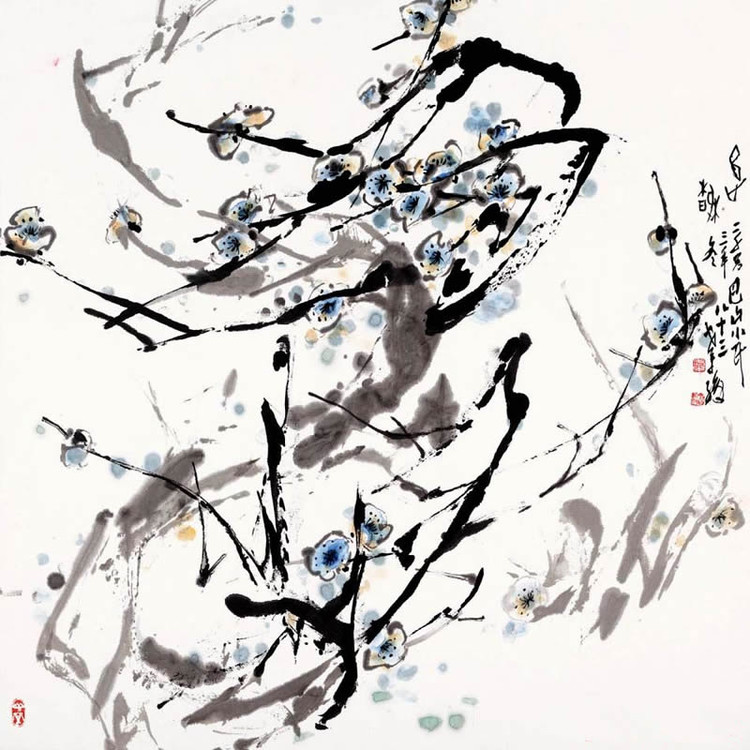 刘伯骏写意花鸟画