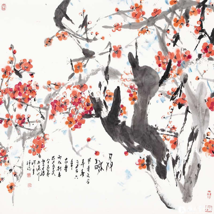 刘伯骏写意花鸟画
