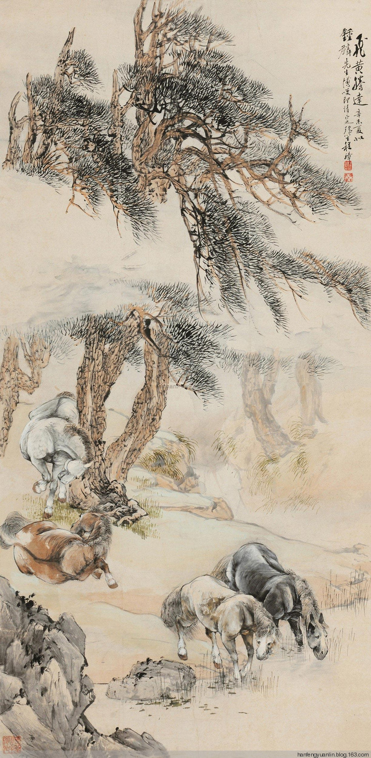 程瑶笙国画山水作品