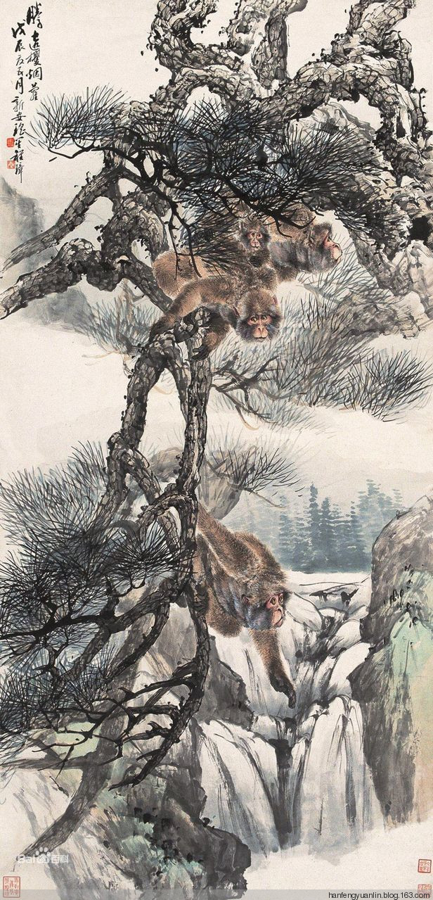 程瑶笙国画山水作品