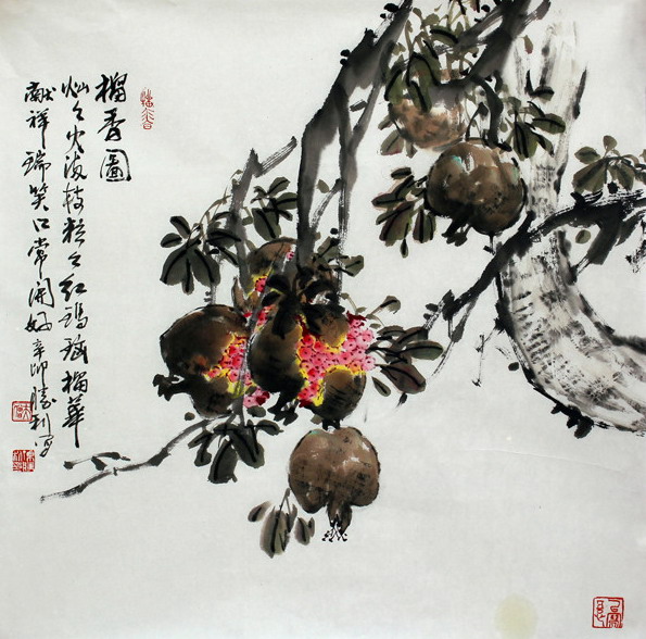 孙胜利国画花鸟作品