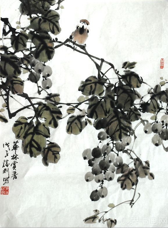 孙胜利国画花鸟作品