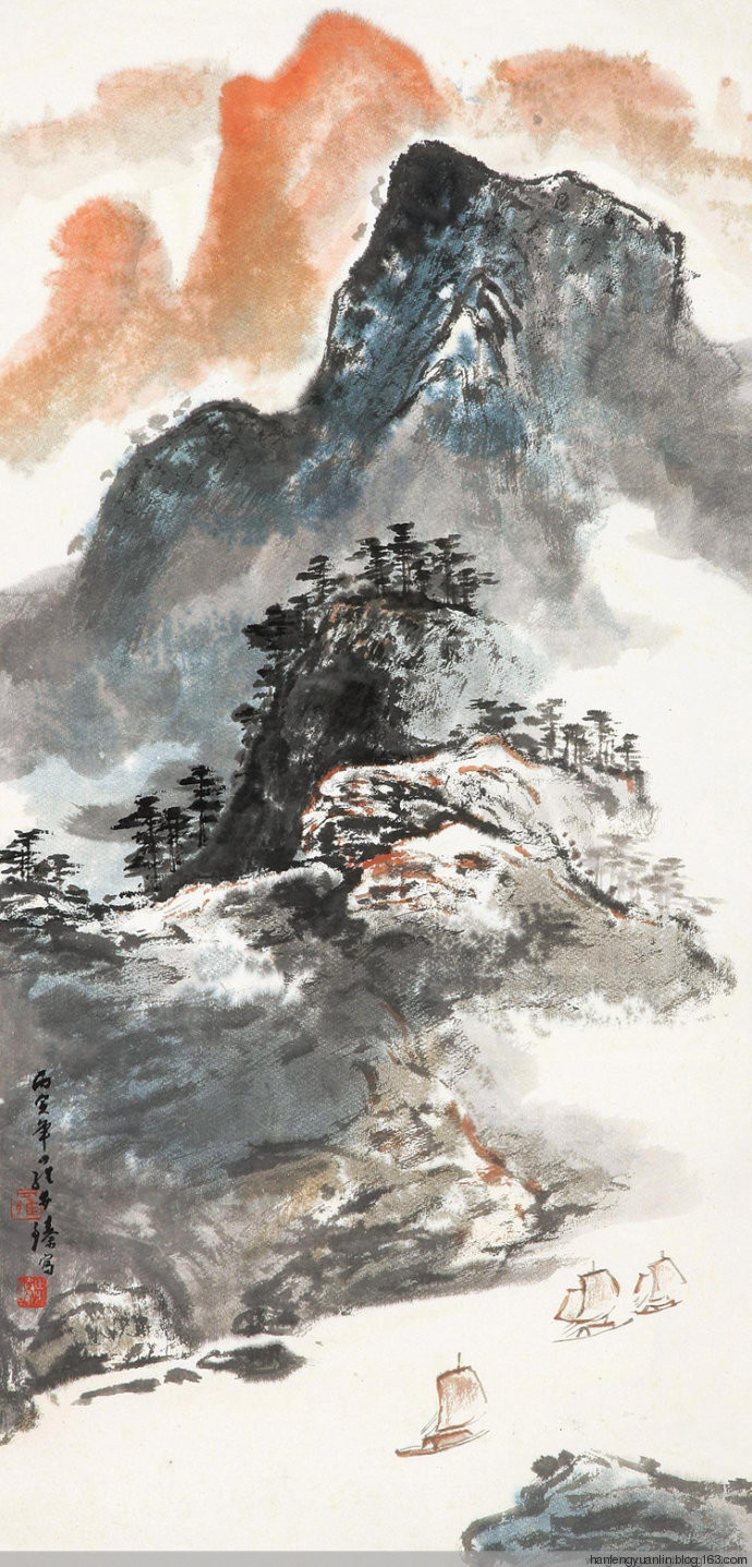 罗步臻国画山水作品