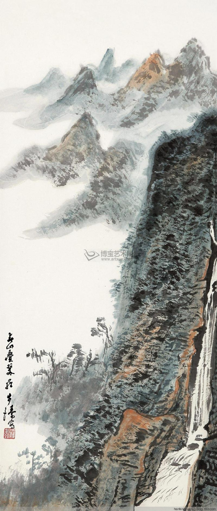 罗步臻国画山水作品