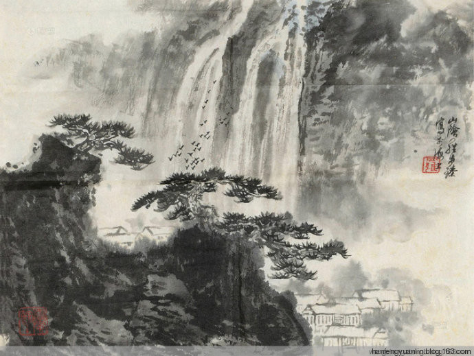 罗步臻国画山水作品