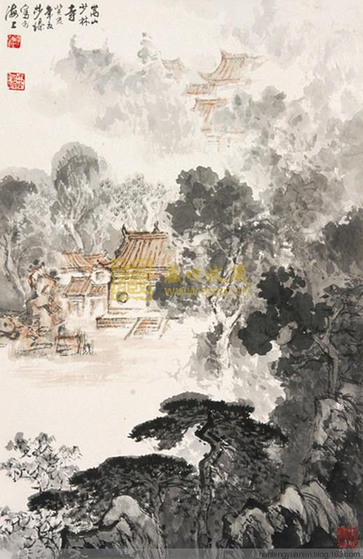 罗步臻国画山水作品