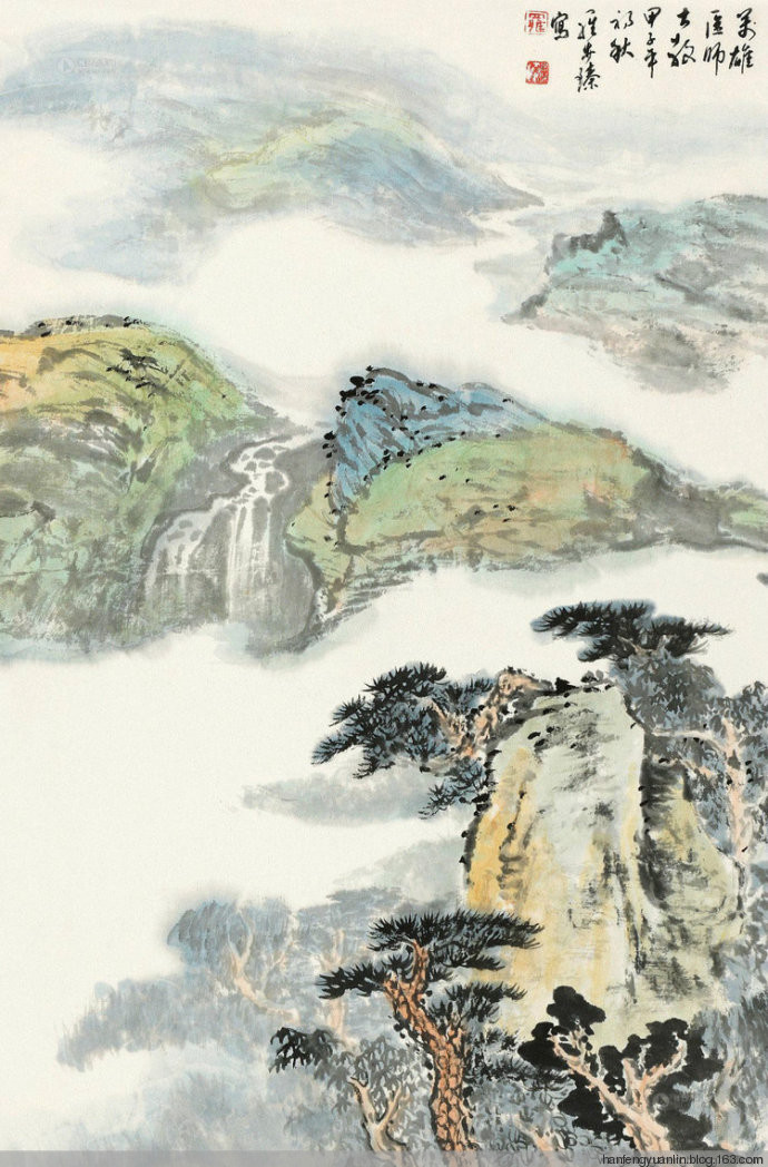 罗步臻国画山水作品