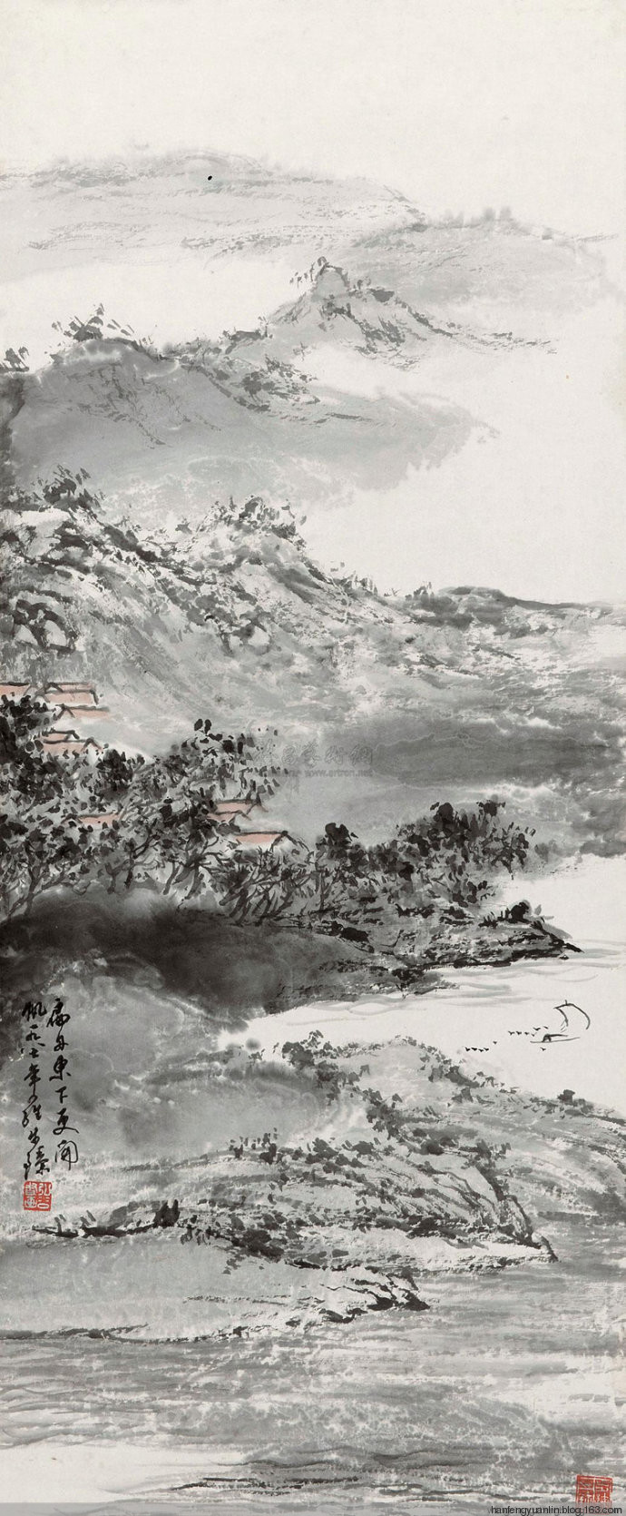 罗步臻国画山水作品