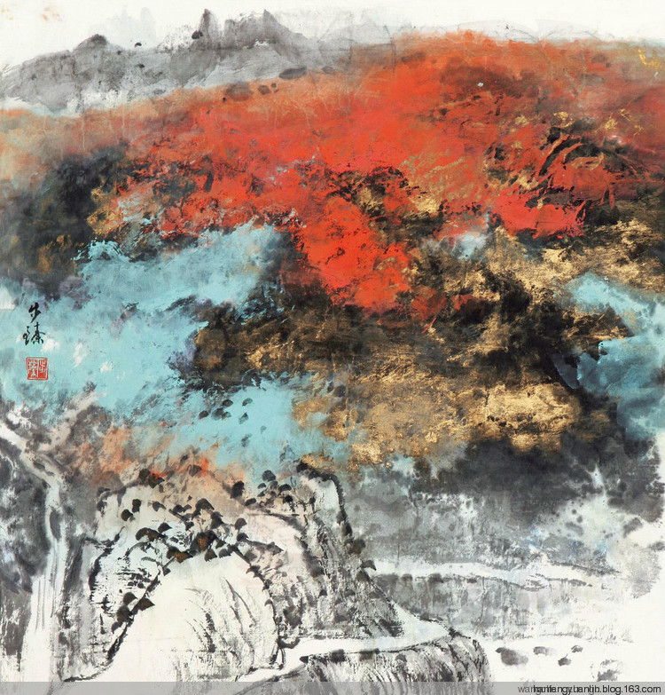 罗步臻国画山水作品