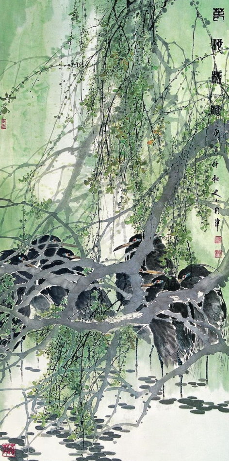 史玉国画花鸟作品