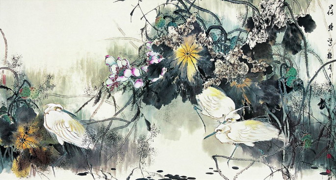 史玉国画花鸟作品