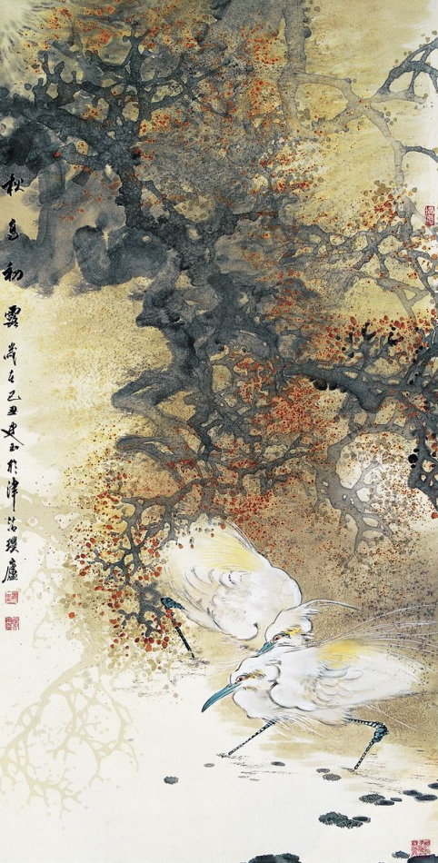 史玉国画花鸟作品