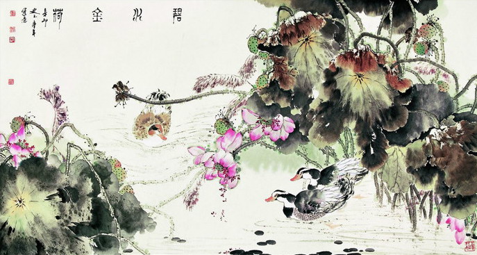 史玉国画花鸟作品