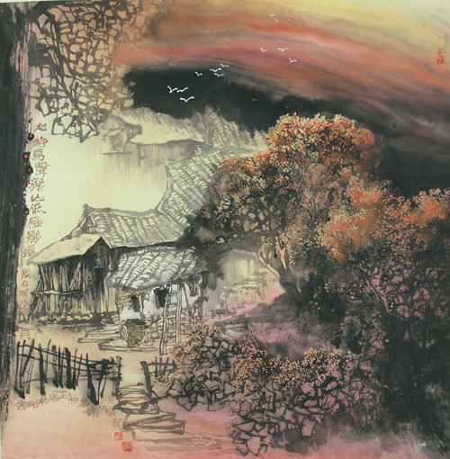 曾刚国画山水画作品