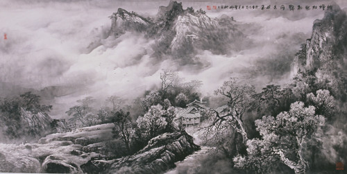 曾刚国画山水画作品