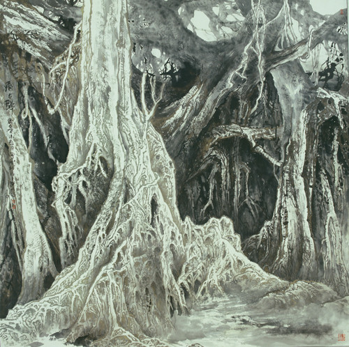 曾刚国画山水画作品
