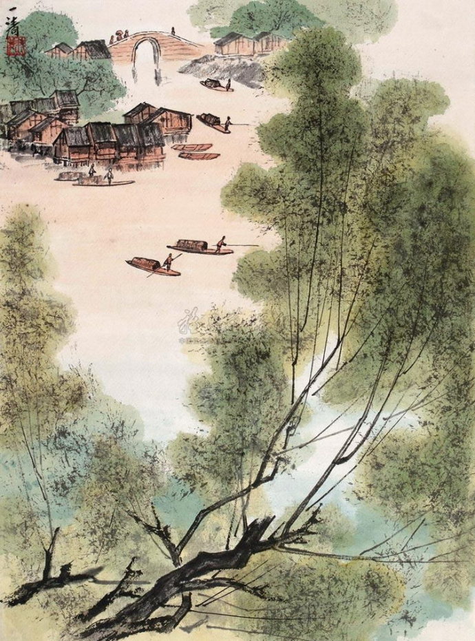 陶一清国画山水作品