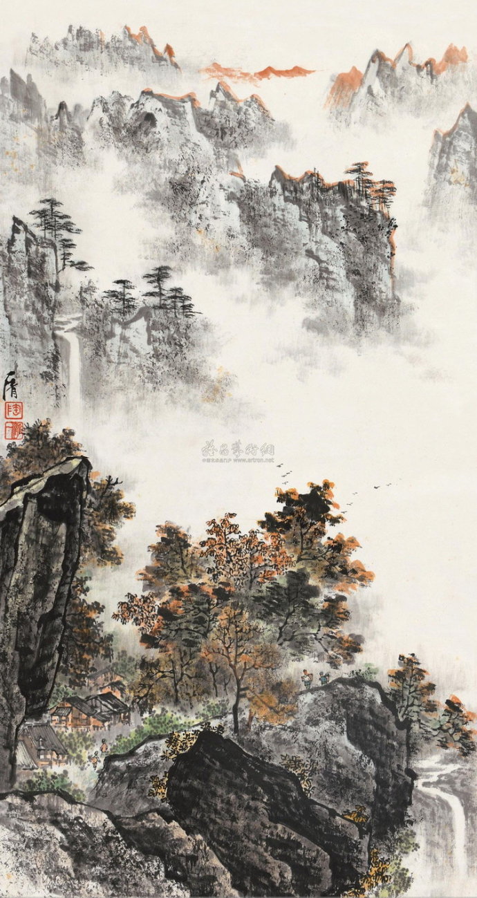 陶一清国画山水作品