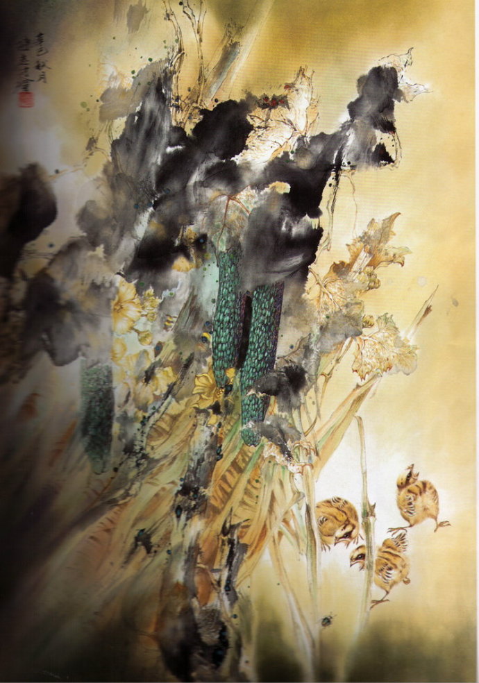 陈志才国画花鸟作品