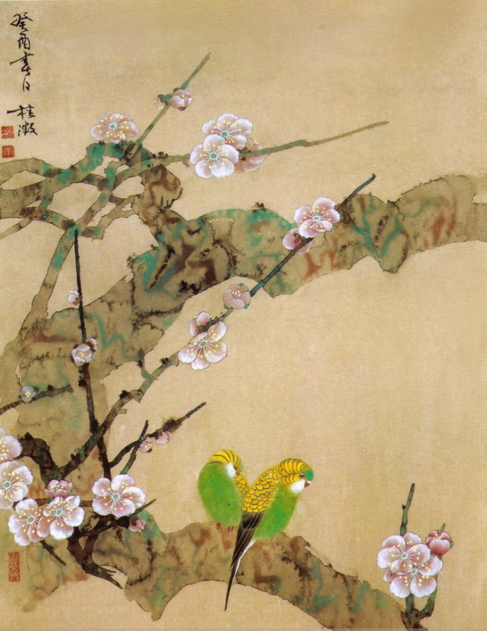 陈志才国画花鸟作品