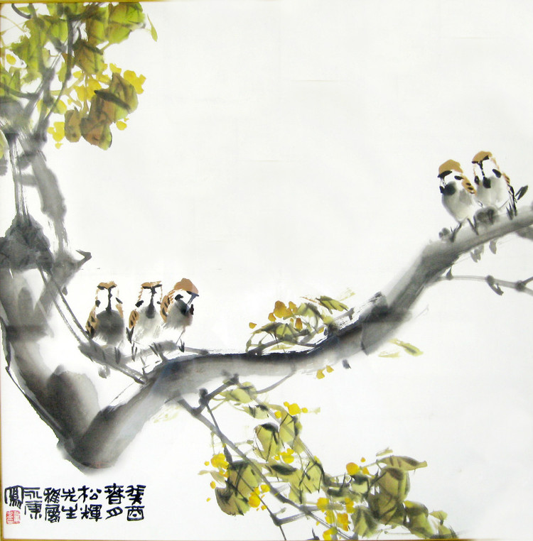 陈永康国画花鸟作品