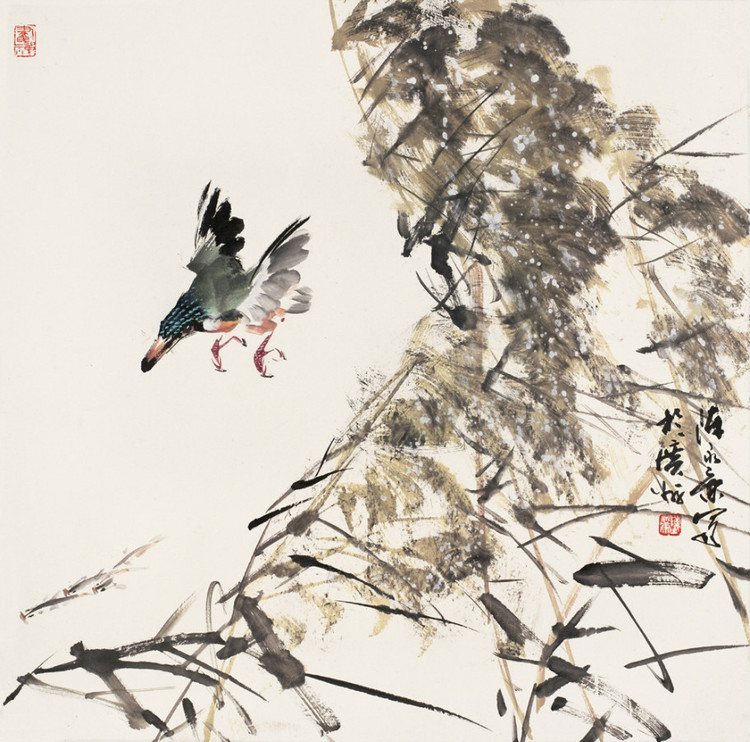 陈永康国画花鸟作品