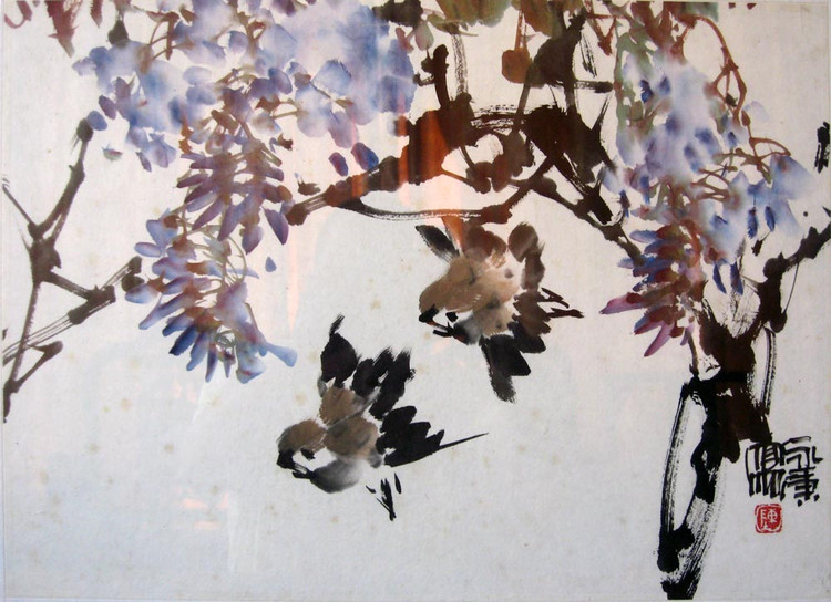 陈永康国画花鸟作品