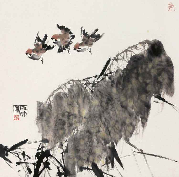 陈永康国画花鸟作品