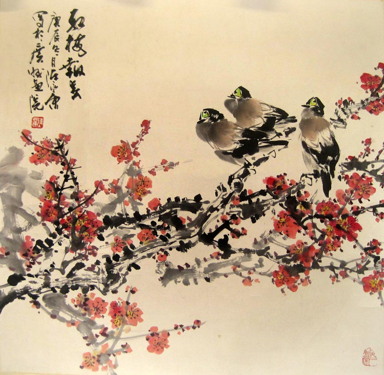 陈永康国画花鸟作品