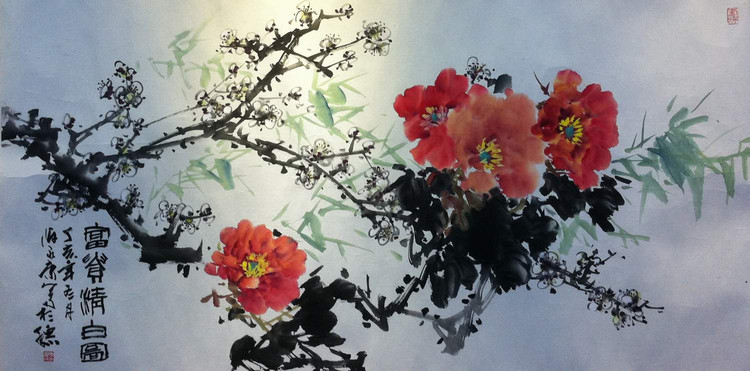 陈永康国画花鸟作品