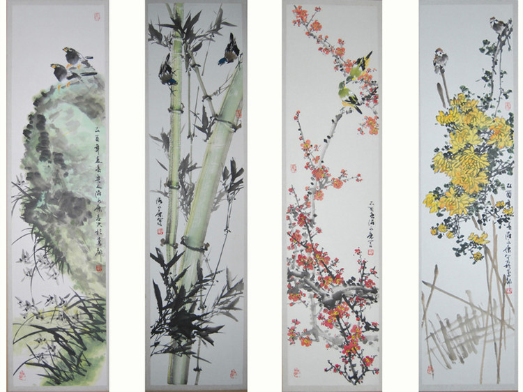 陈永康国画花鸟作品