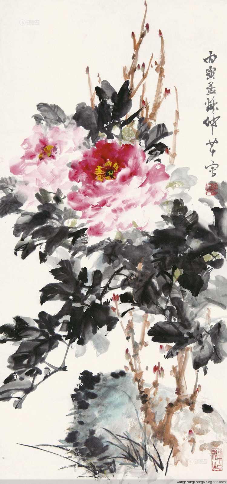 穆仲芹国画花鸟作品